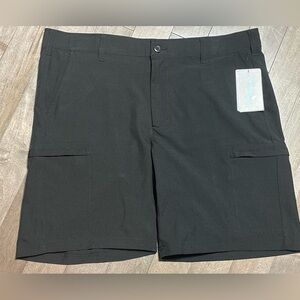 Birdie Bound Shorts Golf Performance 9" Black Size 38 Zipper Pockets NWT